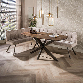 Jedálenský stôl 29-75B Arhus 180x90cm Drevo Hnedá Acacia