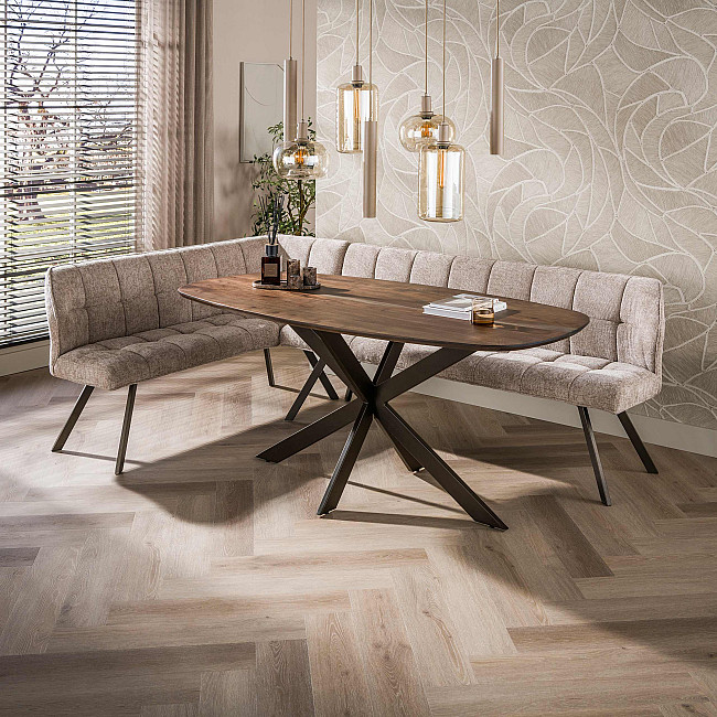Jedálenský stôl 29-75B Arhus 180x90cm Drevo Hnedá Acacia