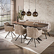 Jedálenský stôl 29-77B Arhus 215x105cm Drevo Hnedá Acacia