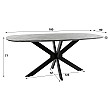 Jedálenský stôl 56-47 Danish Ovál 180x90cm