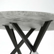 Jedálenský stôl 56-81  Ø120cm Concrete look