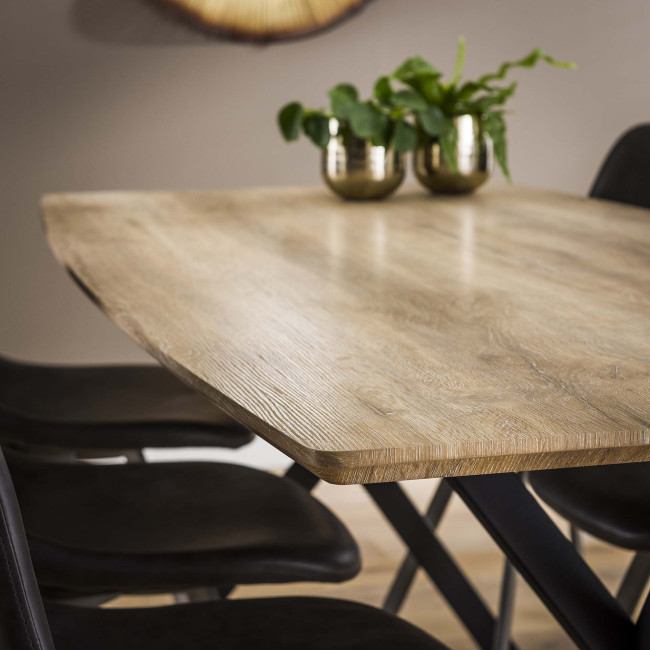 Jedálenský stôl 56-86 190x90cm Bielený dub