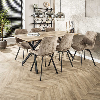 Jedálenský stôl 56-86 190x90cm Bielený dub