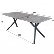 Jedálenský stôl 56-86 190x90cm Bielený dub Jedálenský stôl 56-86 190x90cm Bielený dub