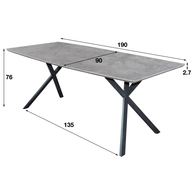 Jedálenský stôl 56-86 190x90cm Bielený dub Jedálenský stôl 56-86 190x90cm Bielený dub