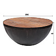 Konferenčný stôl 21-91 Ø90cm Raft Konferenčný stôl 21-91 Ø90cm Raft