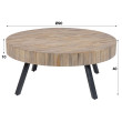 Konferenčný stôl 26-34 Ø90cm Teca Drevo Teak Konferenčný stôl 26-34 Ø90cm Teca Drevo Teak