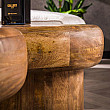 Konferenčný stôl 27-34 Sleek Ø68cm 2-set Drevo Mango Konferenčný stôl 27-34 Sleek Ø68cm 2-set Drevo Mango