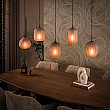 Luster 60-42 Altura 5L Frosted Sienna Brown Glass