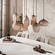 Luster 60-43 Altura 4+3L Frosted Sienna Brown Glass