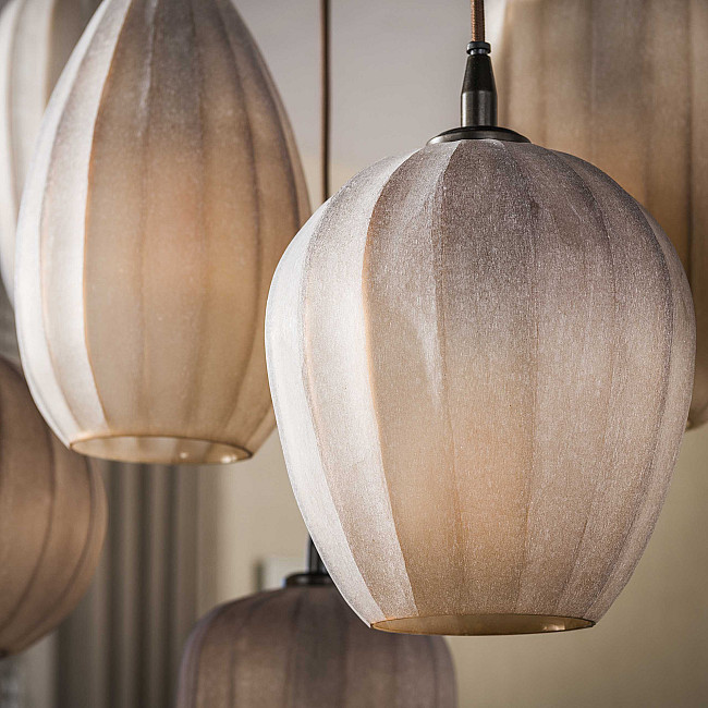 Luster 60-43 Altura 4+3L Frosted Sienna Brown Glass