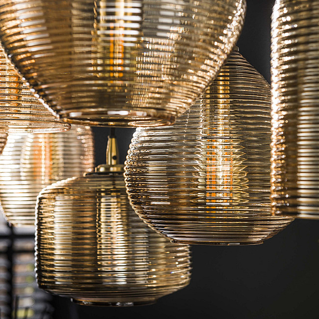 Luster 70-64 Stripe 4+3L Jantar Glass