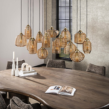 Luster 70-70 Rib 15L Jantar Glass