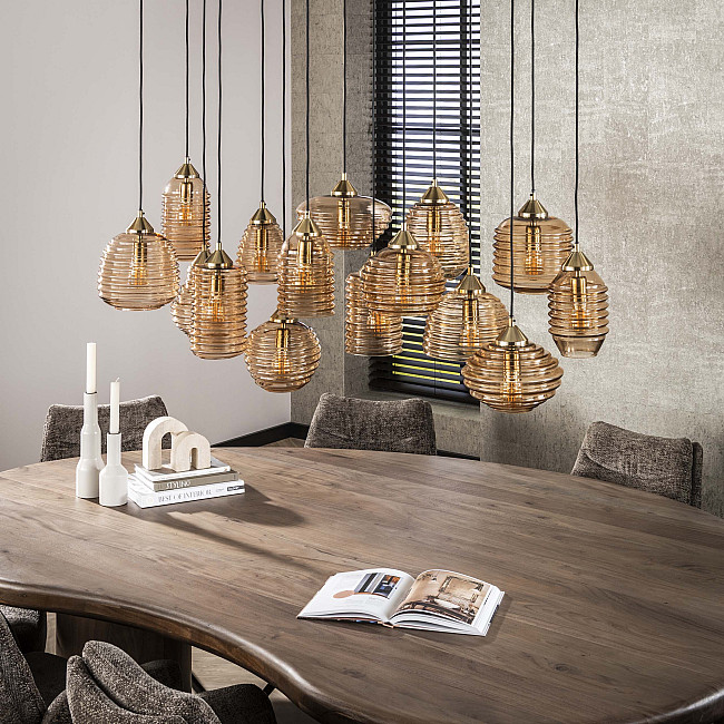 Luster 70-70 Rib 15L Jantar Glass