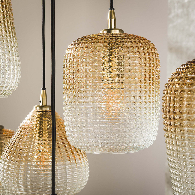 Luster 70-96 Stripe 5+4L Jantar Glass