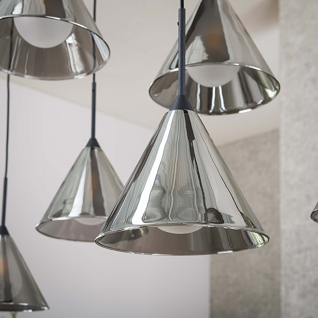 Luster 5+4L Conic Smoke Grey Glass