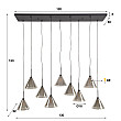 Luster 5+4L Conic Smoke Grey Glass
