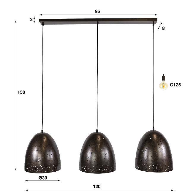 Luster 78-52U Kosmos 3L Urban Brown