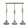 Luster 80-42 3 x Ø28cm Concrete look