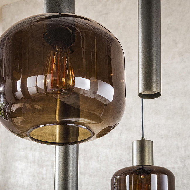 Luster 84-31 Bronza 4+3L Brown Glass