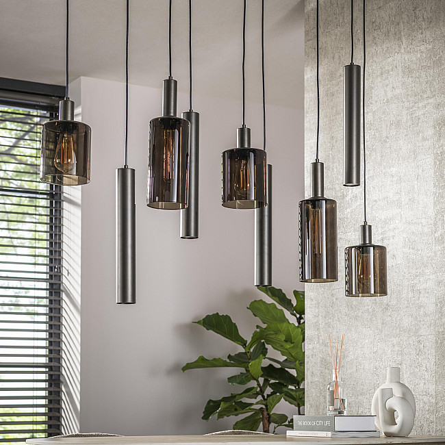 Luster 84-37 Sepiora 5+4L Brown Glass