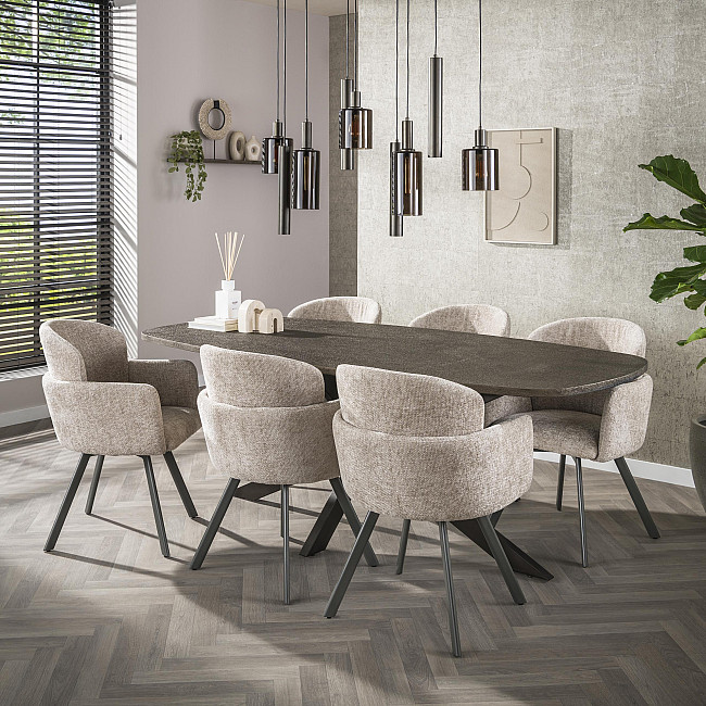 Luster 84-37 Sepiora 5+4L Brown Glass