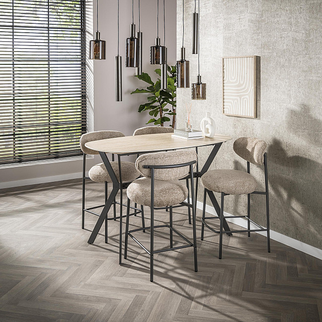 Luster 84-37 Sepiora 5+4L Brown Glass