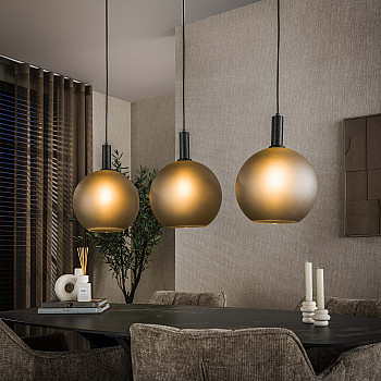 Luster 84-43 Bubble 3L Frosted Grey Glass