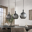 Luster 84-43 Bubble 3L Frosted Grey Glass