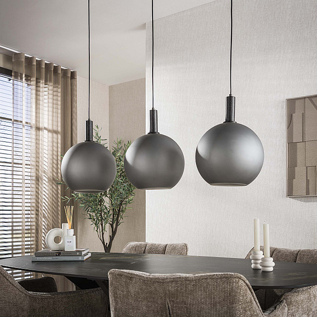 Luster 84-43 Bubble 3L Frosted Grey Glass