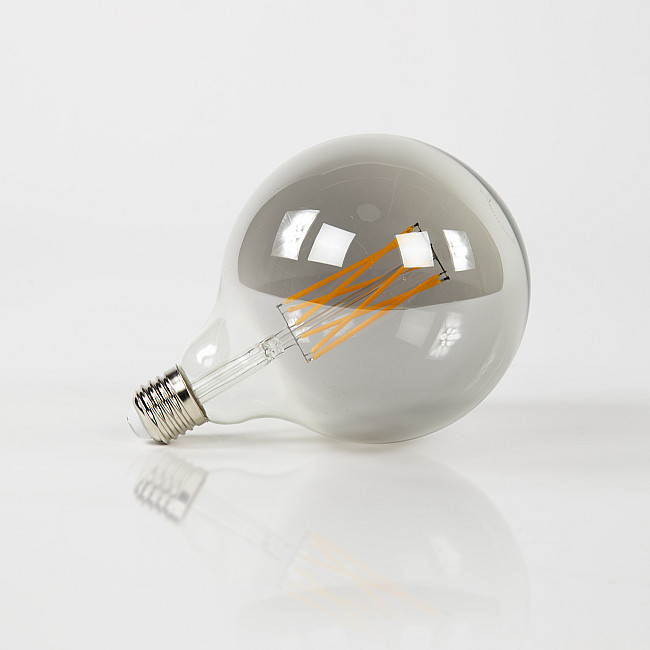 Filament LED žiarovka 84-67S Ø12,5cm Smoke grey glass