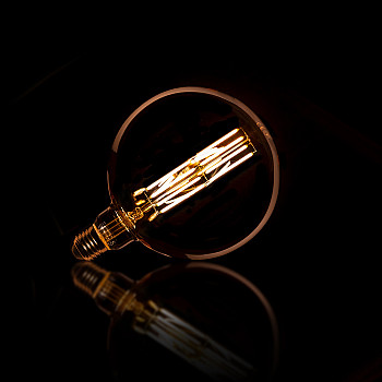 Filament LED žiarovka 84-69 Ø15cm Amber glass