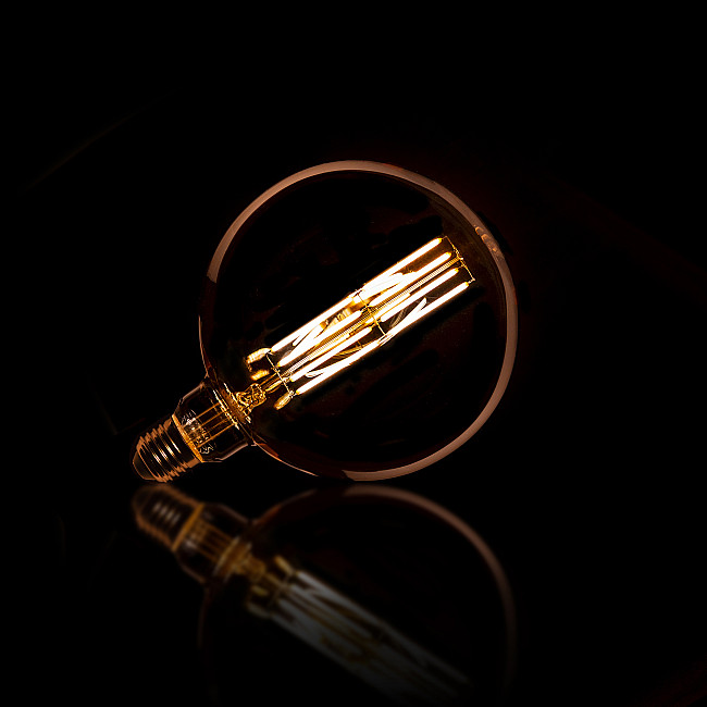 Filament LED žiarovka 84-69 Ø15cm Amber glass