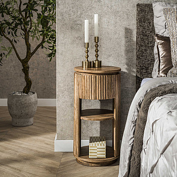 Nočný stolík 23-31 Wave Drevo Mango