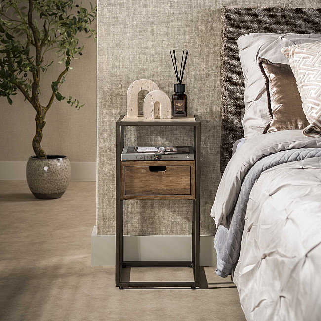 Nočný stolík 42-40 Cassetto Travertín