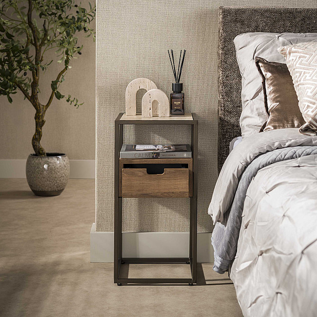 Nočný stolík 42-40 Cassetto Travertín