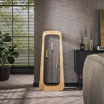 Stojaca lampa 72-95 Bray 3L Drevo Mango