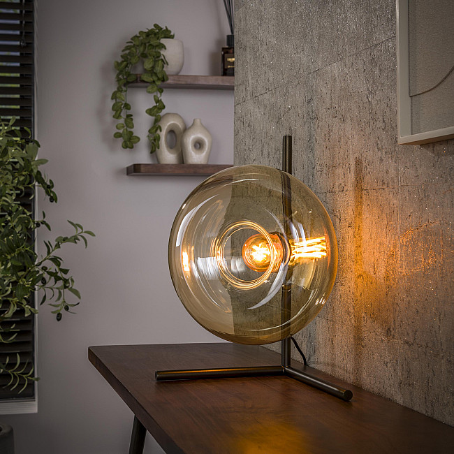 Stolová lampa 60-01 Soll 1L Jantar glass