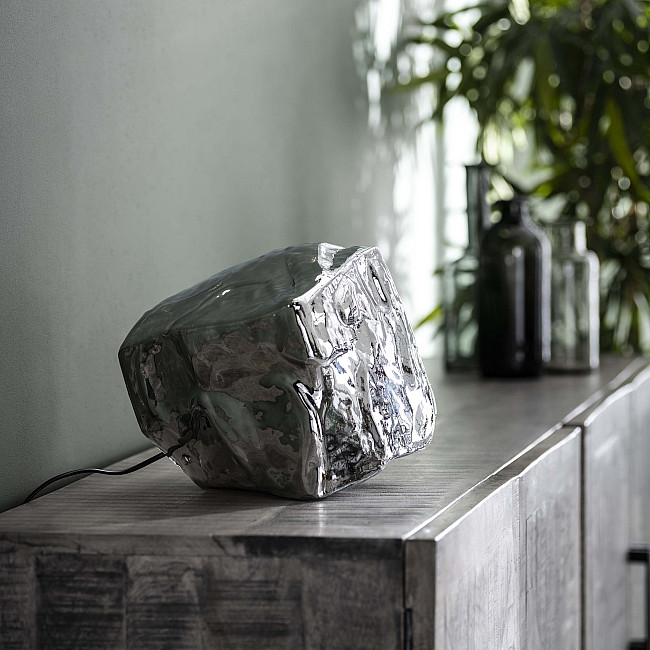 Stolová lampa 72-25 Rock 1L Chrome glass