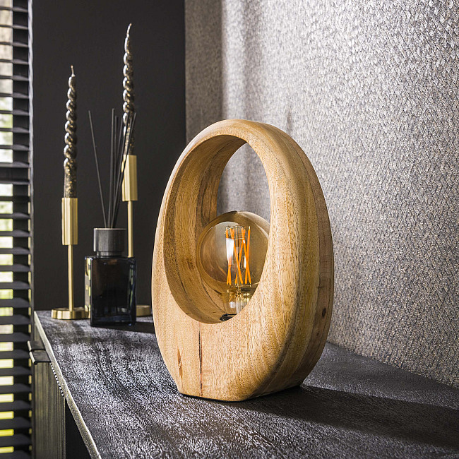 Stolová lampa 73-21 Arch 1L Drevo Mango