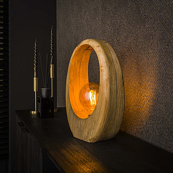 Stolová lampa 73-22 Arch 1L Drevo Mango