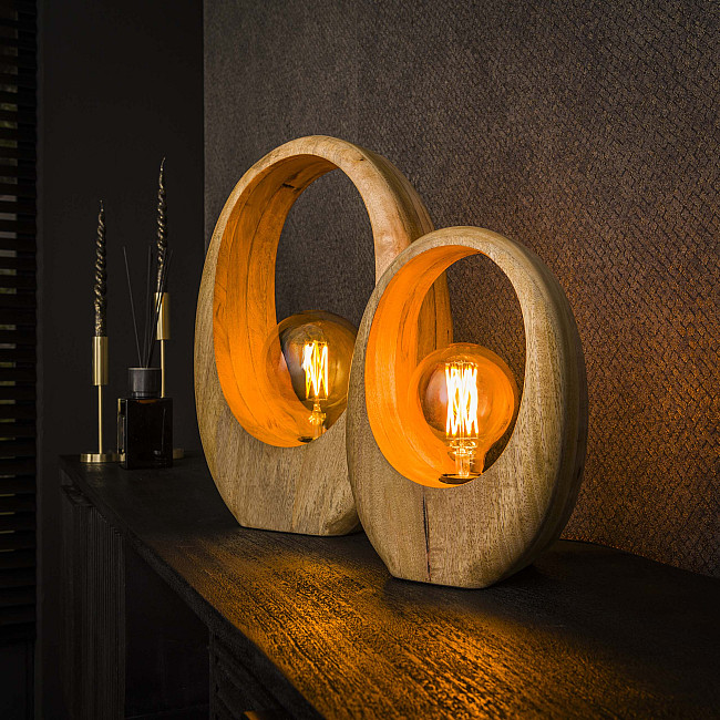 Stolová lampa 73-22 Arch 1L Drevo Mango