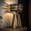 Stolová lampa 76-71 Twist 1L Drevo Mango