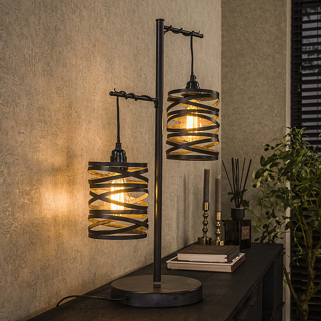 Stolová lampa 82-91 2L Spindle Slate Gray