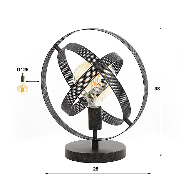 Stolová lampa 84-21 Cosmos 1L Artic Black