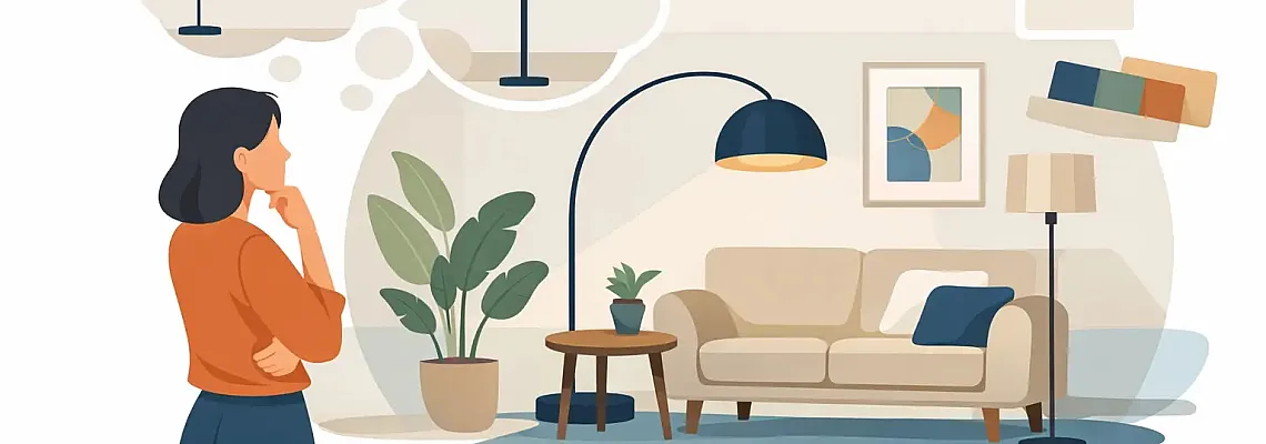 Ako vybrať stojacu lampu do interiéru