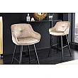 Barová stolička Euphoria 43686 Zamat - Champagne