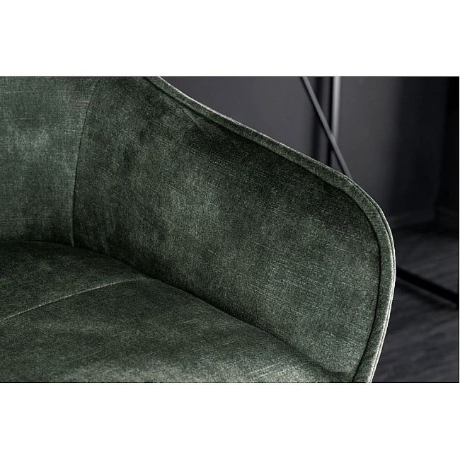Barová stolička Euphoria 43688 Zamat - Tmavozelená