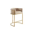 Barová stolička Elegance 47503 Zamat - Béžová