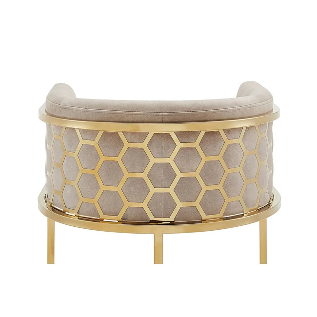Barová stolička Elegance 47503 Zamat - Béžová